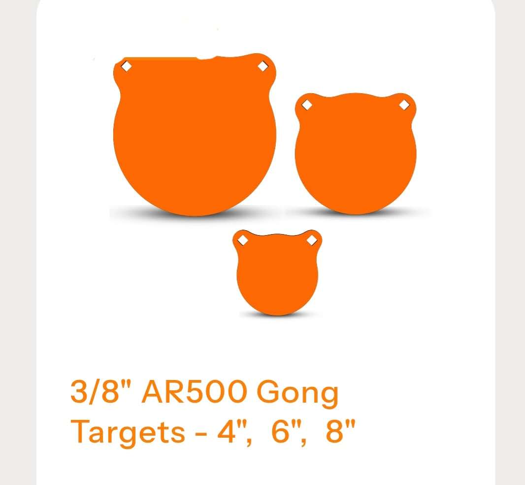 4",6" & 8" by 3/8" 3 gong bundle